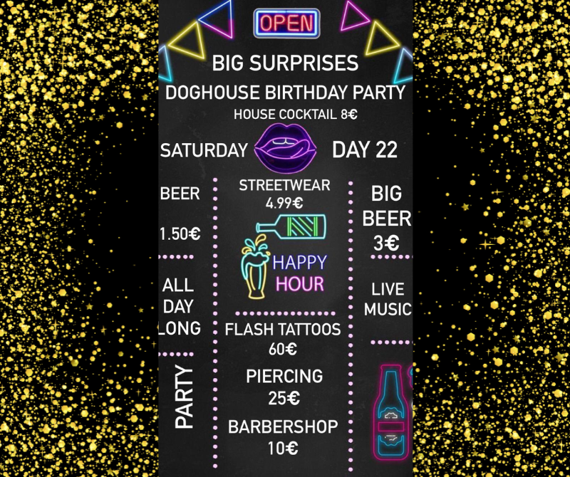 🥳13º Aniversário da DogHouse 🥳