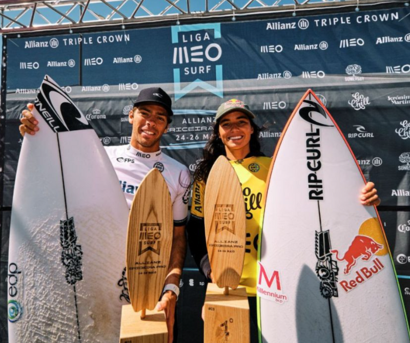 TERESA BONVALOT E GUILHERME RIBEIRO CONQUISTAM O ALLIANZ ERICEIRA PRO🏄‍♀️