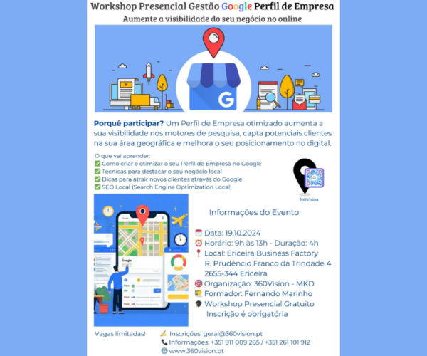 🌐Workshop Gestão Google – Perfil Empresa🌐