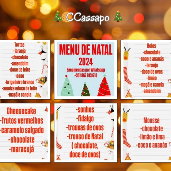 🎄🍰CCassapo – Encomendas de Natal 🧁👑🎄